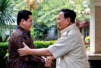 Menteri Pertahanan Prabowo Subianto dan Menteri BUMN Erick Thohir. (Dok. Kemhan.go.id) 