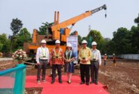 Fakultas Teknik Universitas Indonesia melaksanakan groundbreaking ceremony pembangunan Gedung Interdisciplinary Engineering (IDE). (Dok. FTUI) 
