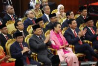 Menteri Pertahanan RI Prabowo Subianto hadir dalam Sidang Tahunan MPR RI. (Instagram.com/@prabowo)
