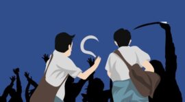 Ilustrasi Pelajar Tawuran. (Dok. Hellodepok.com/M. Rifai Azhari)

