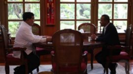 Prabowo Subianto bersama Bahlil Lahadalia. (Dok. kemhan.go.id)