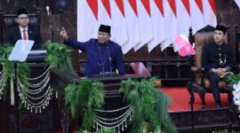 Pidato perdana Presiden RI, Prabowo Subianto. (Dok. Tim Media Prabowo)