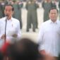 Presiden RI Joko Widodo bersama Menteri Pertahanan sekaligus presiden RI terpilih Prabowo Subianto. (Facebook.com @Prabowo Subianto)