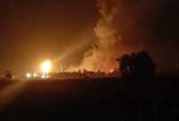 4. Dua karyawan alami luka bakar akibat ledakan hebat di fasilitas PT Pertamina EP Subang. (Dok. Vidio Viral)